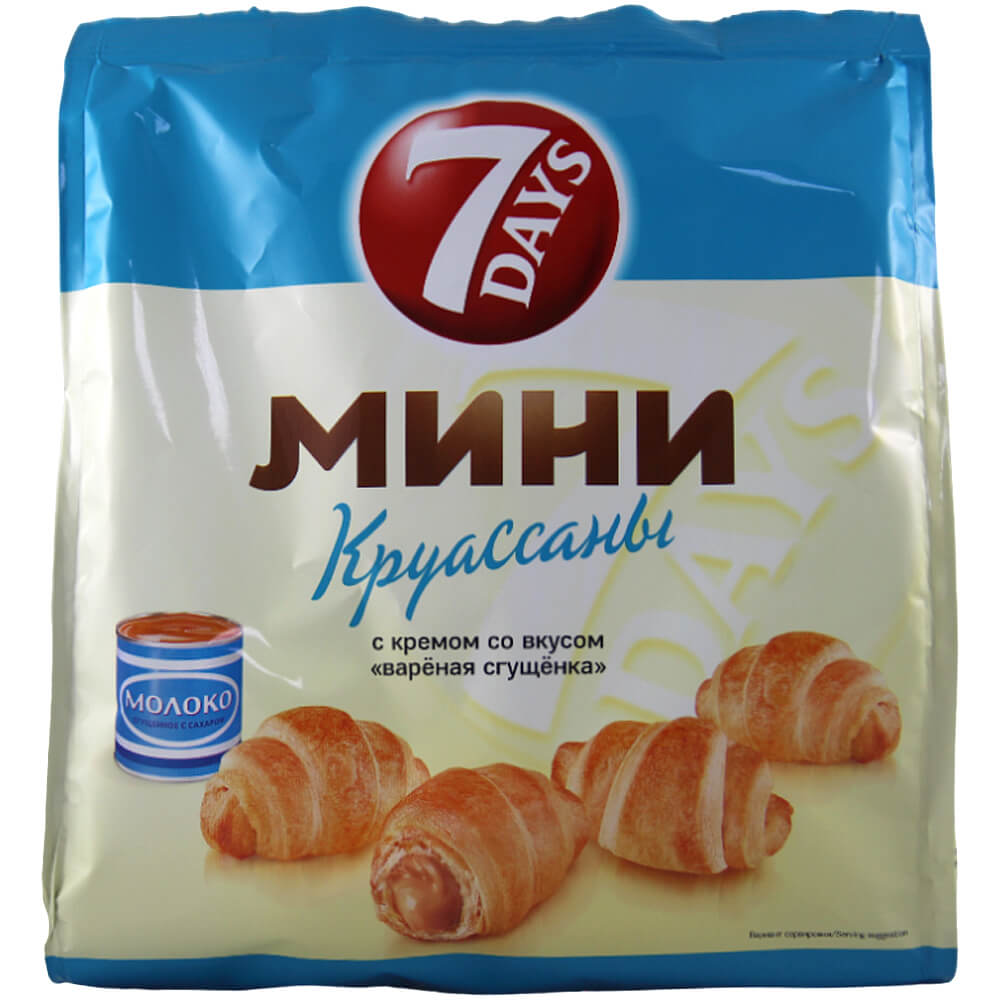 Фото: Круассаны мини "7 Days" с кремом "вареная сгущенка", 105г