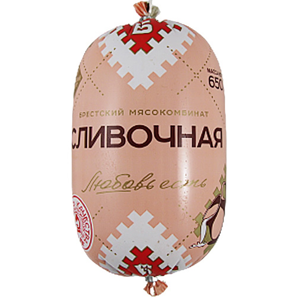 Фото: Колбаса вареная "Сливочная" в/с, 650г