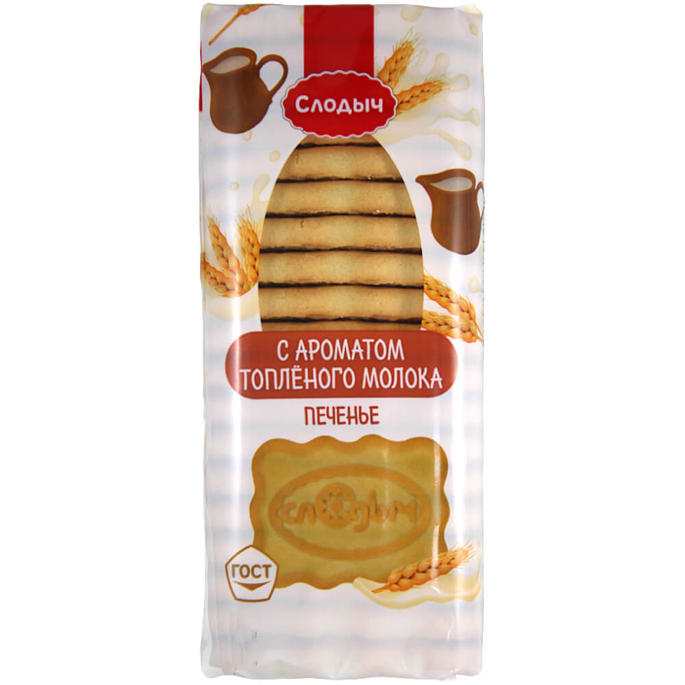 Фото: Печенье сахарное "Слодыч" с ароматом топленого молока, 390г