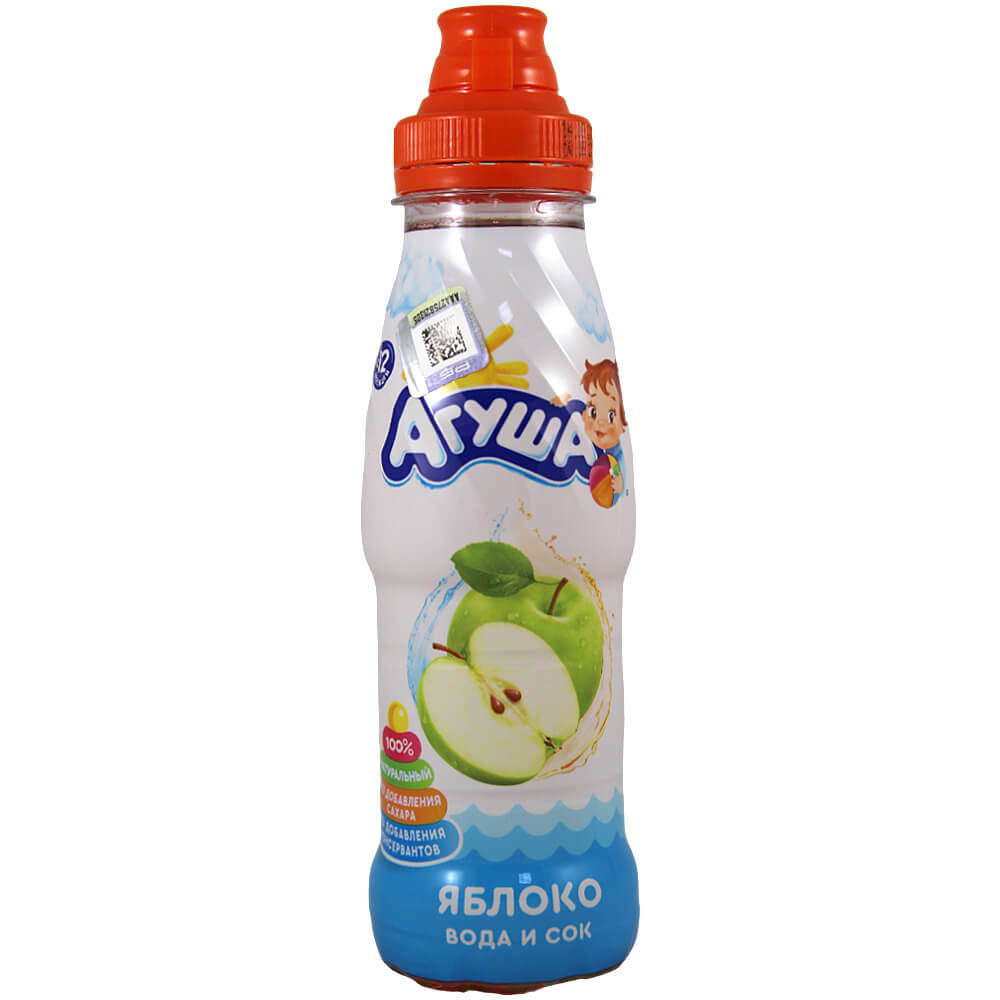 Фото: Напиток сокосодержащий "Агуша" из яблока, 300мл