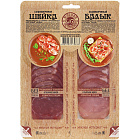 Шейка и балык "Мясная история" сырокопченые нарезка, 100г