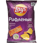 Чипсы "Lay's" из натурального картофеля рифленые лосось в сливочном соусе, 140г