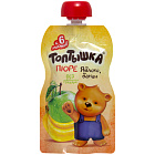 Пюре "Топтышка" из яблок и банана, 90г