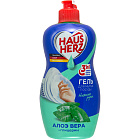 Средство для мытья посуды "Haus Herz" глицерин+алоэ вера, 450мл