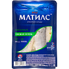 Филе сельди атлантической "Матиас" "Свежая зелень" слабосоленая в масле, 250г