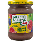 Десерт фруктовый "АВС" второй завтрак из яблок, малины и черники с овсяными хлопьями, 250г