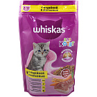 Корм полнорационный сухой "Whiskas" вкусные подушечки с молоком "Аппетитные ассорти" с индейкой и морковью для котят от 2 до 12 месяцев, 350г