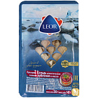 Сельдь атлантическая "Leor" соленая рубленая в масле, 200г