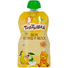 Пюре "Топтышка" из груш и яблок, 90г